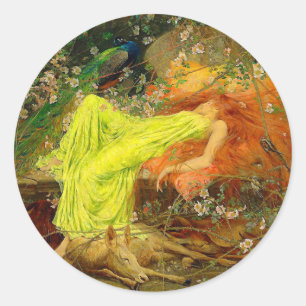 Fairy Tale Arthur Wardle Classic Round Sticker