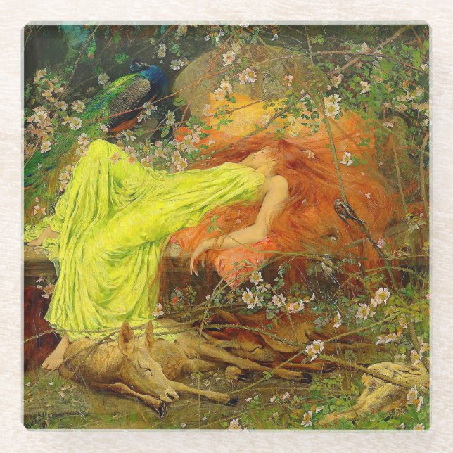 Fairy Tale Arthur Wardle Glass Coaster (Front)