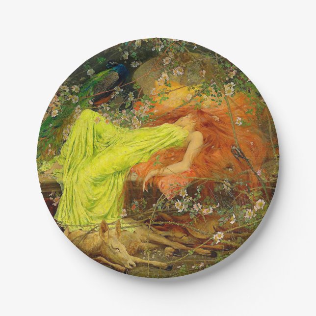 Fairy Tale Arthur Wardle Paper Plate (Front)