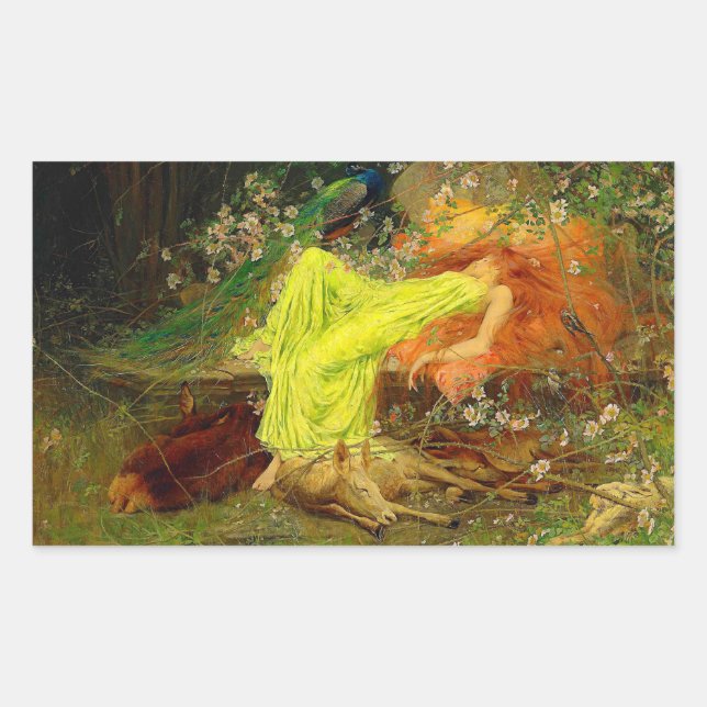 Fairy Tale Arthur Wardle Rectangular Sticker (Front)