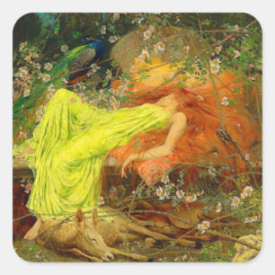 Fairy Tale Arthur Wardle Square Sticker