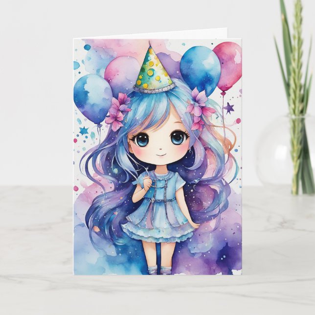 Fairy Tale Birthday Wishes - Customisable  Card (Front)