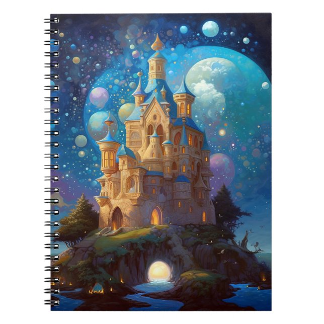 Fairy Tale Castle Fantasy Art Notebook (Front)