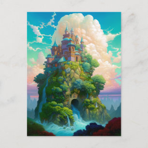 Fairy Tale Castle Fantasy Art Postcard