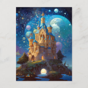 Fairy Tale Castle Fantasy Art Postcard