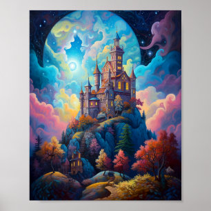 Fairy Tale Castle Fantasy Art Poster