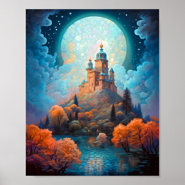 Fairy Tale Castle Fantasy Art Poster (Front)