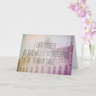 Fairy Tale Castle   Inspirational Greeting Card