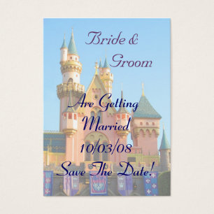 Fairy Tale Castle Save the Date Card