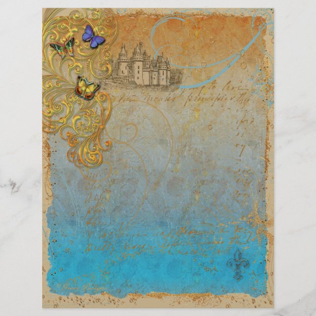 Fairy Tale Castle Stationery Letterhead (Front)