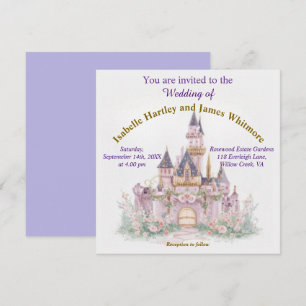 Fairy Tale Castle Wedding Invitation