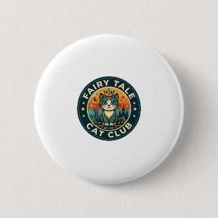 Fairy Tale Cat Cute Kitty Design - Fairy Tale Cat 6 Cm Round Badge