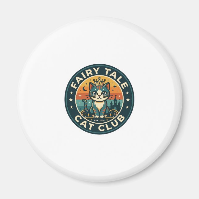 Fairy Tale Cat Cute Kitty Design - Fairy Tale Cat  Magnet (Front)