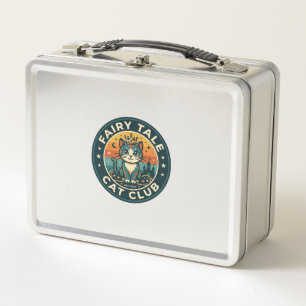 Fairy Tale Cat Cute Kitty Design - Fairy Tale Cat Metal Lunch Box
