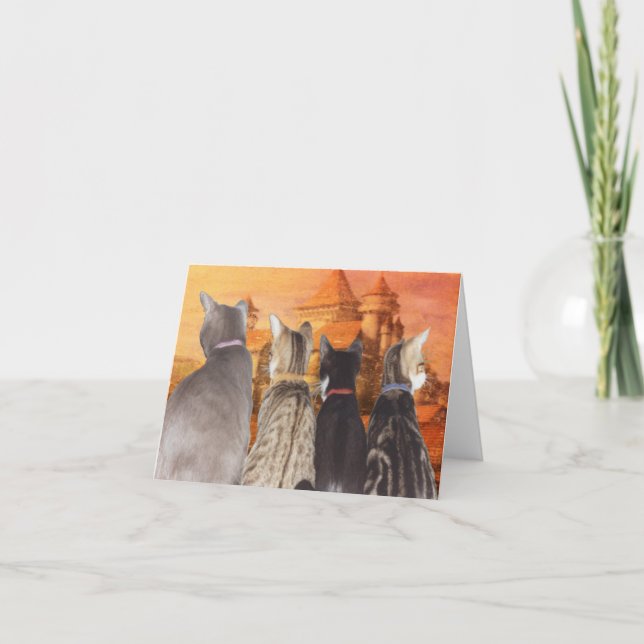 FAIRY TALE CATS Note Card (Front)