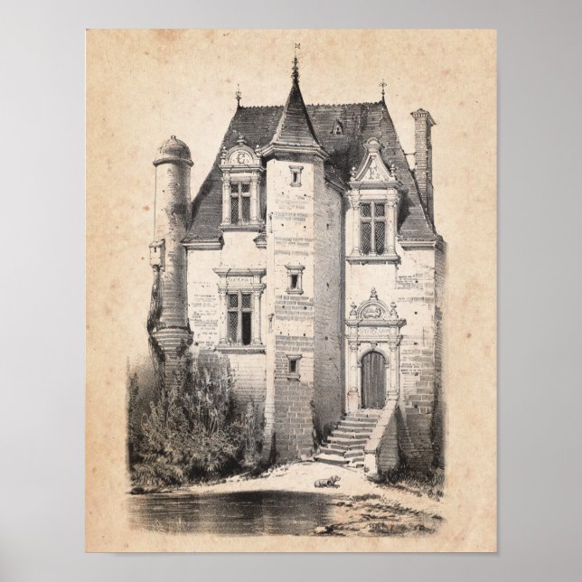 Fairy Tale Chateau Nursery Decor print no.6 (Front)