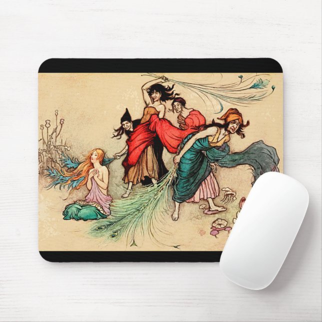 Fairy Tale Cinderella Mouse Mat (With Mouse)