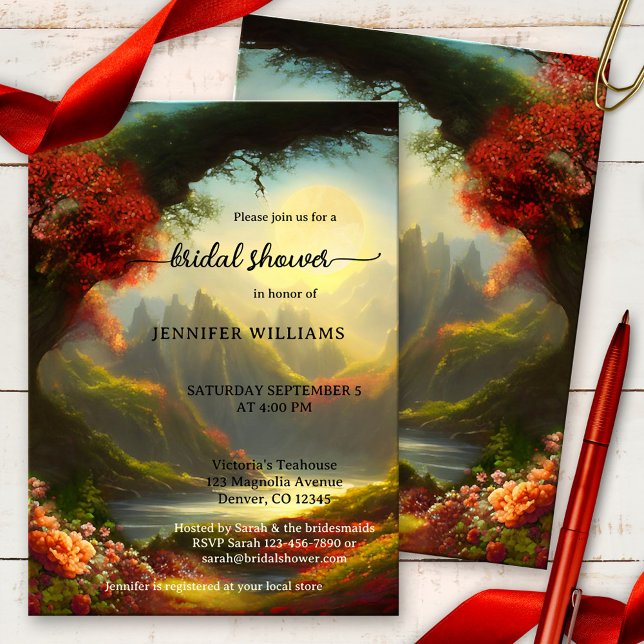 Fairy Tale Enchanted Forest Bridal Shower Invitation (Creator Uploaded)