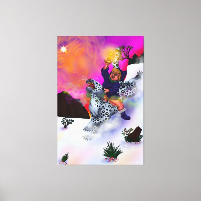 Fairy Tale Fantasy Light of Hope winter dream art Canvas Print (Front)