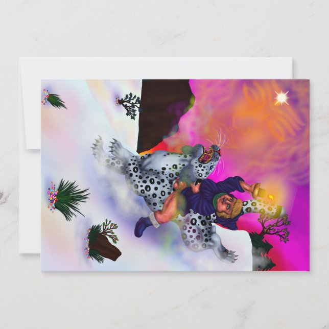 Fairy Tale Fantasy Light of Hope winter dream art Invitation (Front)