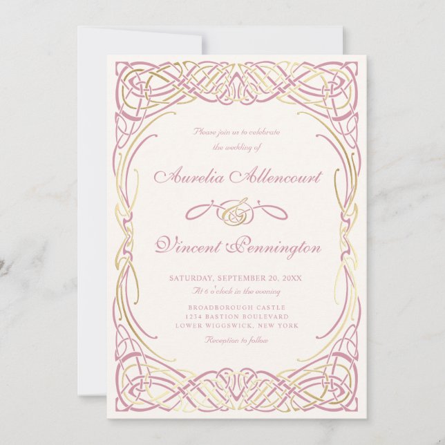 Fairy Tale Fantasy Storybook Wedding Invitation (Front)