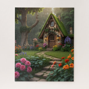 Fairy Tale Forest Cottage Garden Jigsaw Puzzle
