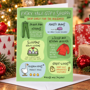 Fairy Tale Gift Shoppe Humourous Christmas Funny Holiday Card