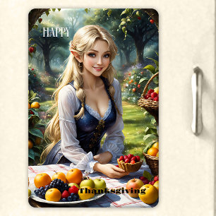 Fairy Tale Happy Thanksgiving  Magnet
