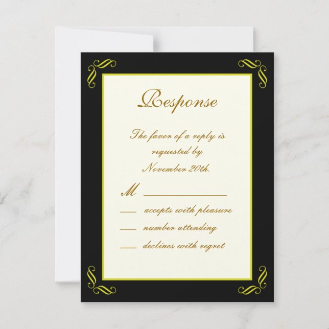 Fairy Tale in Black RSVP (Front)