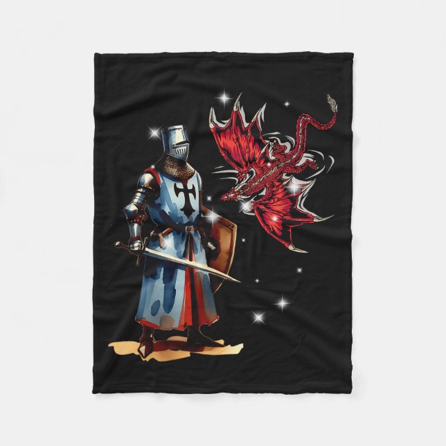 Fairy Tale Knight Children's Knight Armour Fairy T Fleece Blanket (Front)