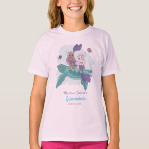 Fairy Tale Mermaid Quinceañera 15th Birthday T-Shirt