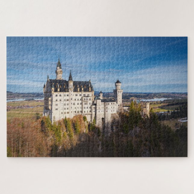 Fairy tale Neuschwanstein castle in Germany Jigsaw Puzzle (Horizontal)