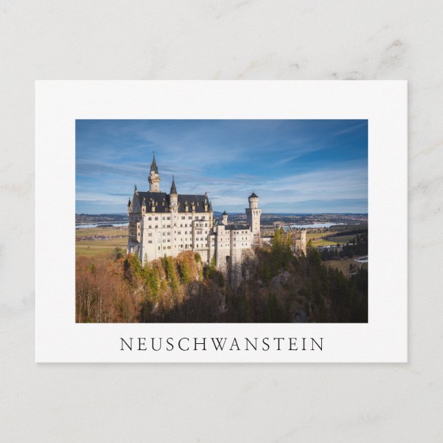 Fairy tale Neuschwanstein castle in Germany Postcard (Front)