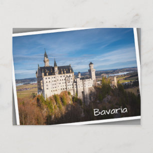 Fairy tale Neuschwanstein castle in Germany Postcard