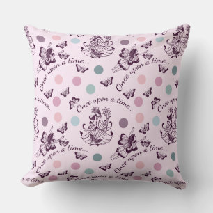 Fairy Tale Once Upon a Time with Butterflies Cushion