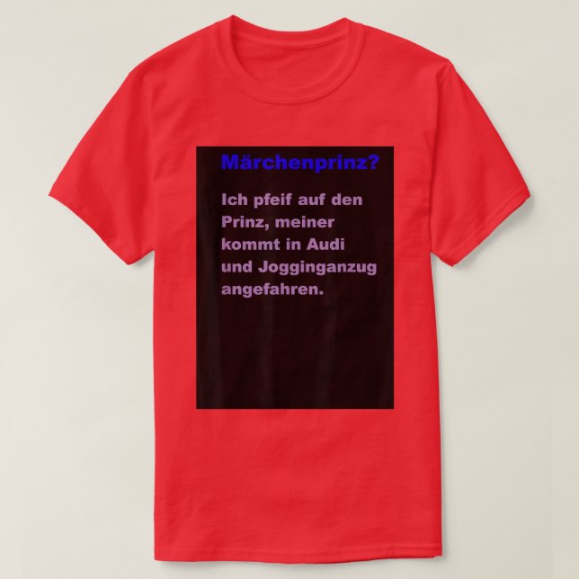 Fairy Tale Prince  T-Shirt (Design Front)