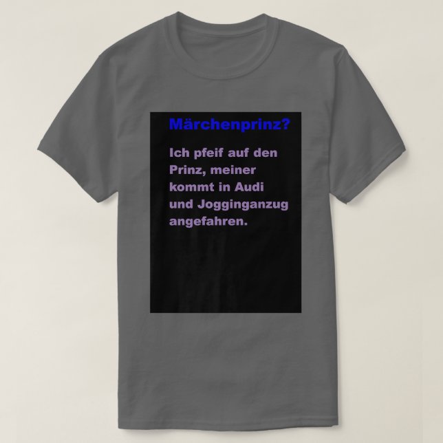 Fairy Tale Prince T-Shirt (Design Front)