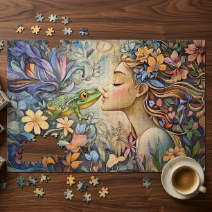 Fairy Tale Princess and Frog 1014-Piece Jigsaw Puzzle