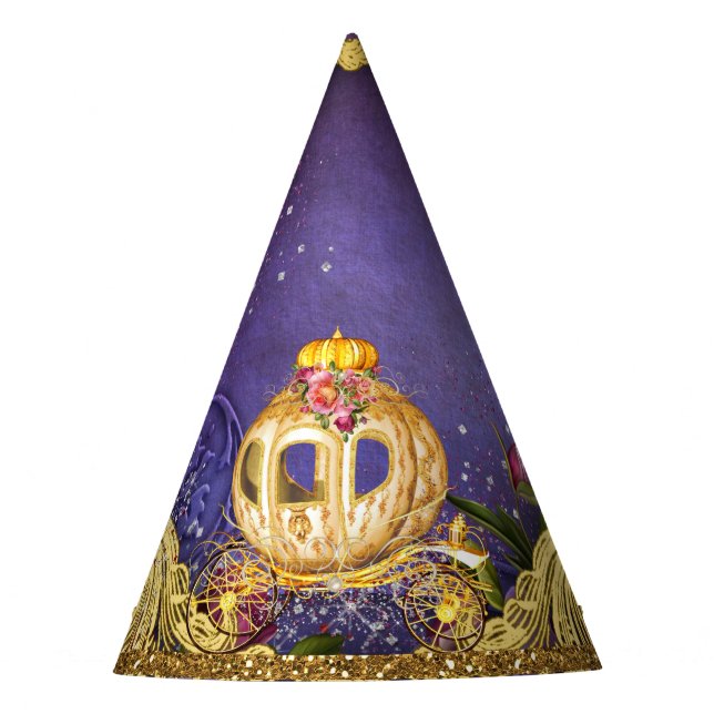Fairy Tale Princess Girls Birthday Party Party Hat (Front)
