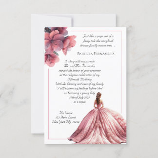 Fairy Tale Princess Quinceañera Invitation