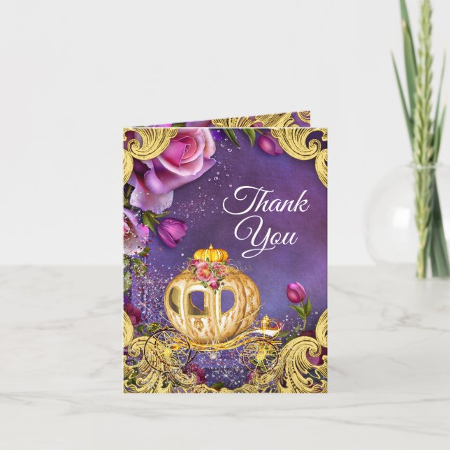 Fairy Tale Princess Thank You Cards (Front)