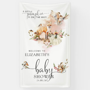 Fairy Tale Pumpkin Fall Baby Shower Welcome Banner