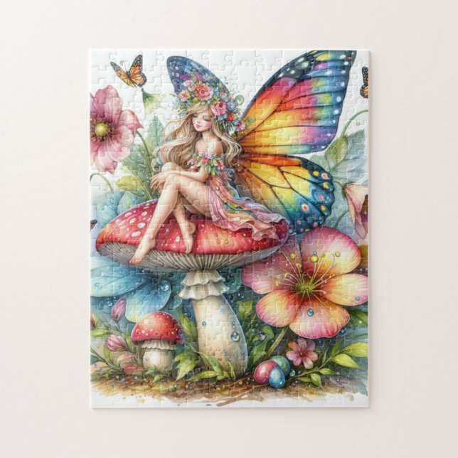 Fairy tale Puzzle , fairy colouring puzzle  (Vertical)