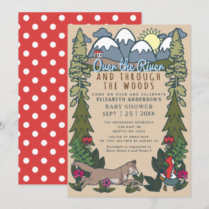 Fairy Tale Red Riding Hood  Baby Shower Invitation