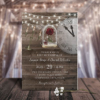 Fairy Tale Rose Flower Dome Rustic Barn Wedding