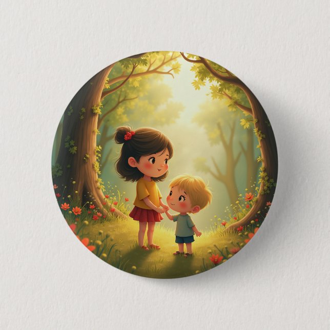 Fairy tale Round Button (Front)