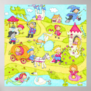 Fairy tale scene poster