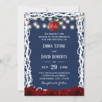 Fairy Tale Snow White Princess Navy Blue Wedding