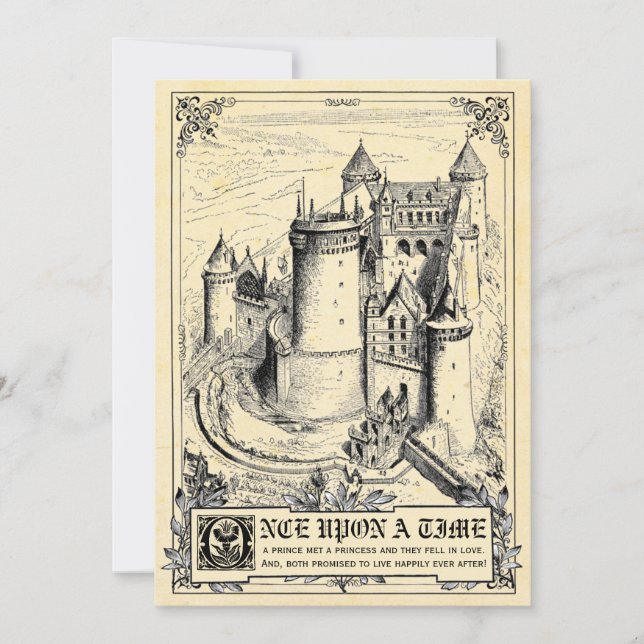 Fairy Tale Storybook Wedding Invitations (Front)
