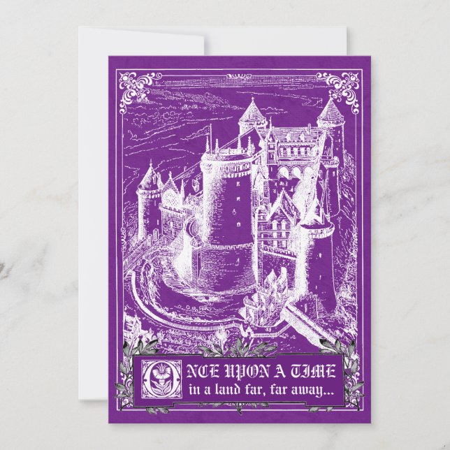 Fairy Tale Storybook Wedding Invitations (Front)